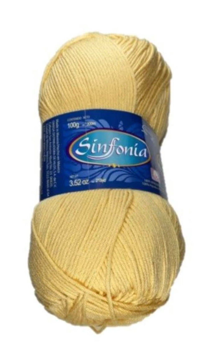 Sinfonia - Paja - Cotton Yarn - 100% Mercerized Cotton - Amigurumi Yarn