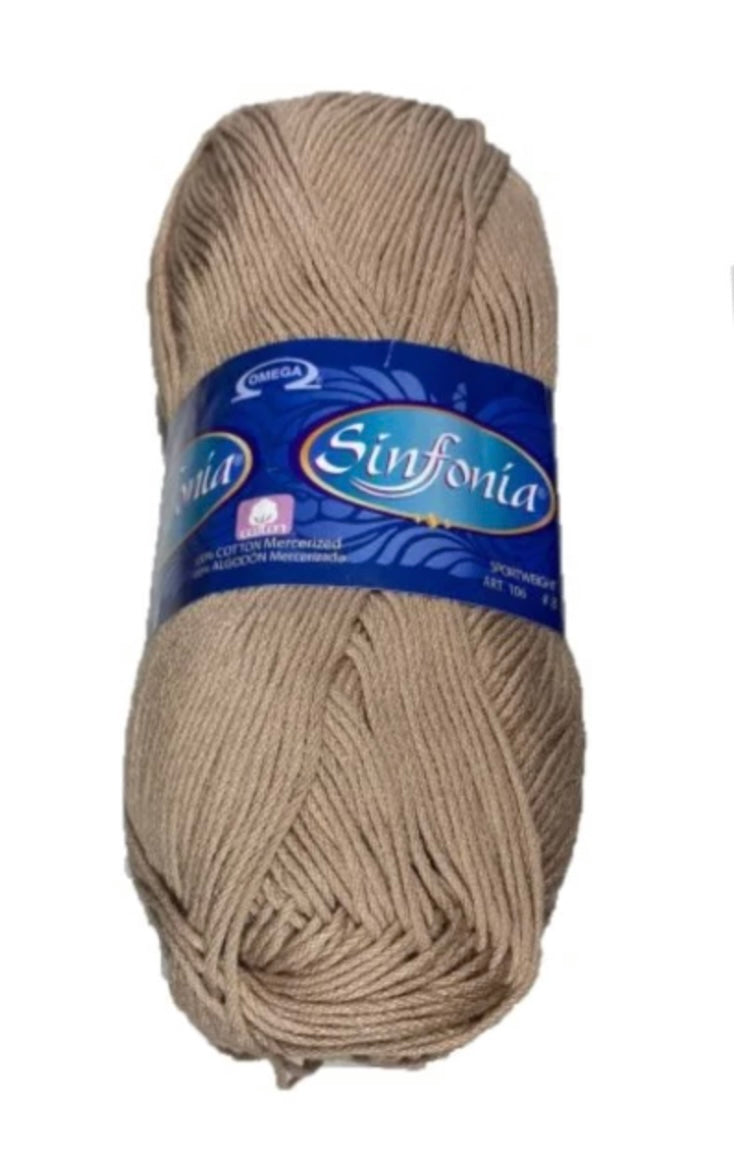 Sinfonia - Camel - Cotton Yarn - 100% Mercerized Cotton - Amigurumi Yarn