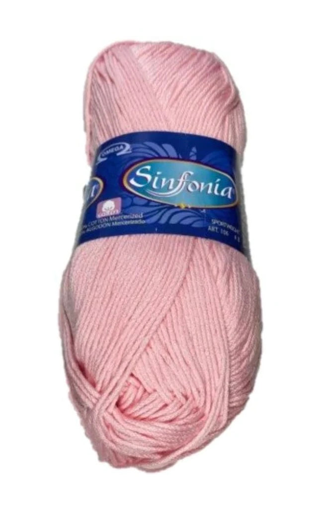 Sinfonia - Rosa Tierno - Cotton Yarn - 100% Mercerized Cotton - Amigurumi Yarn