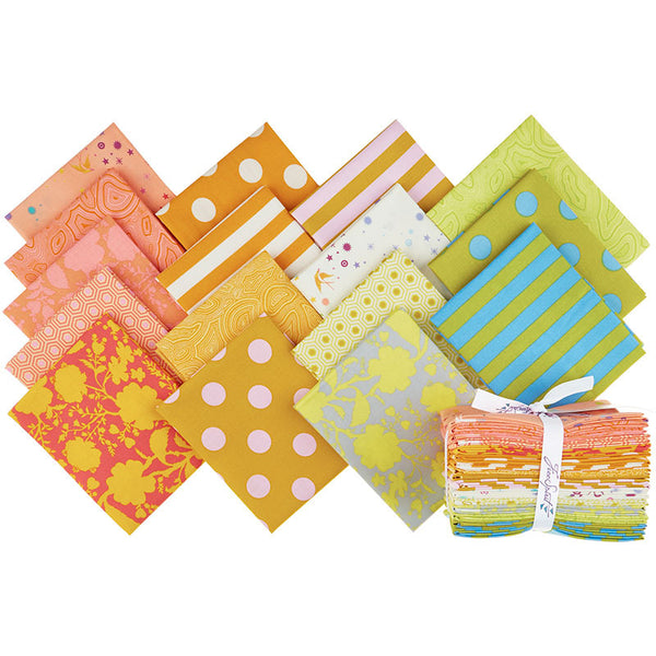 Tula Pink's True Colors Gold Fish Fat Quarter Bundle