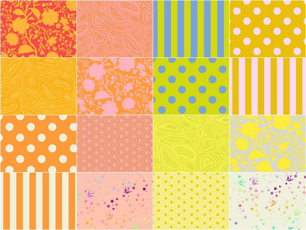 Tula Pink's True Colors Gold Fish Fat Quarter Bundle