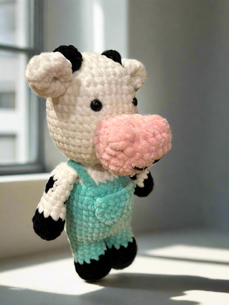 Cow plushie.