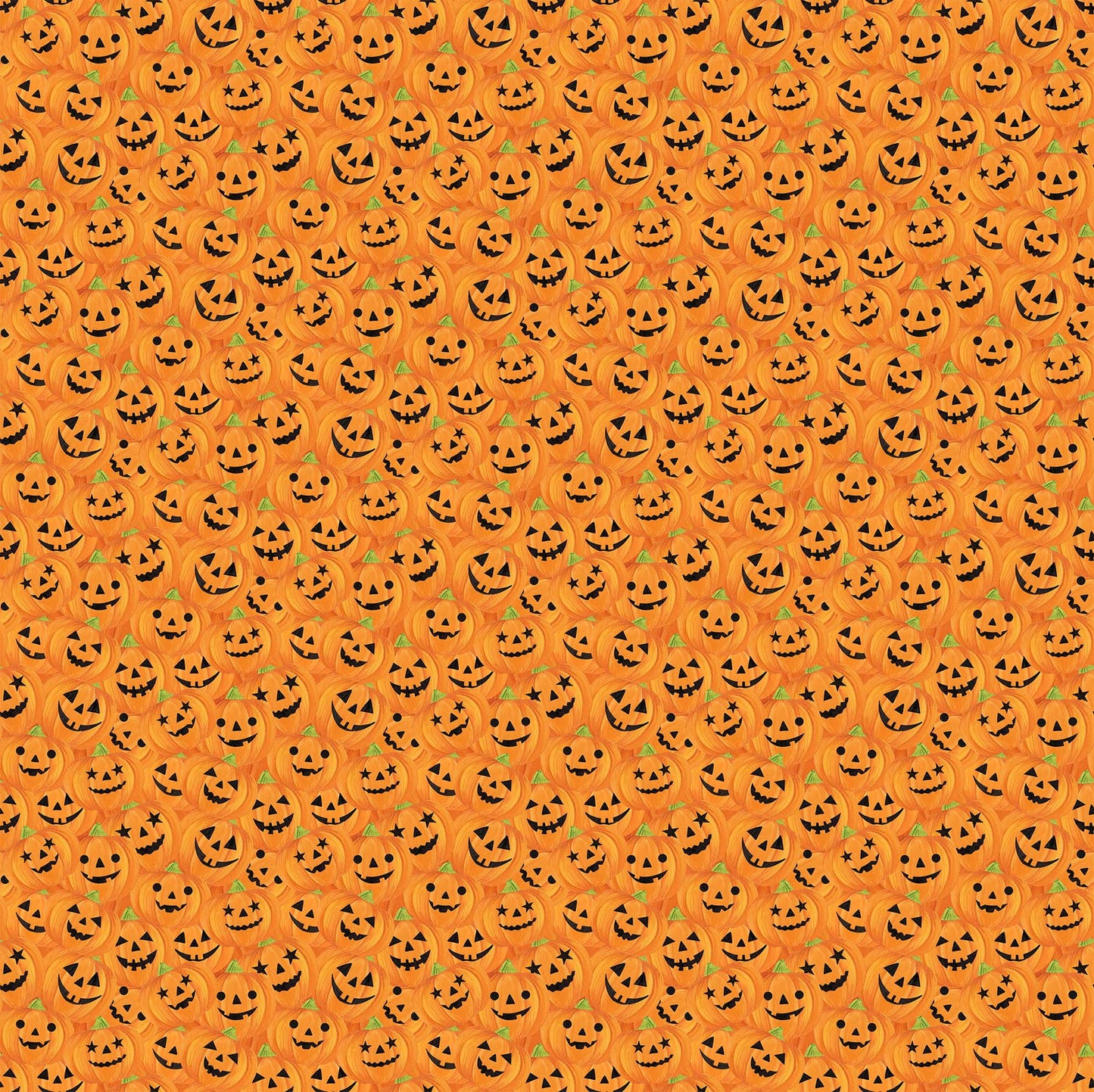 Orange Halloween Fabric - Gnomes Night Out - Pumpkin Fabric