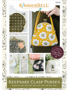 Keepsake Clasp Purses, Embroidery CD KD578