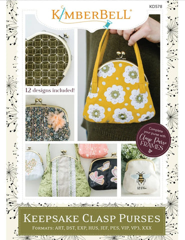 Keepsake Clasp Purses, Embroidery CD KD578