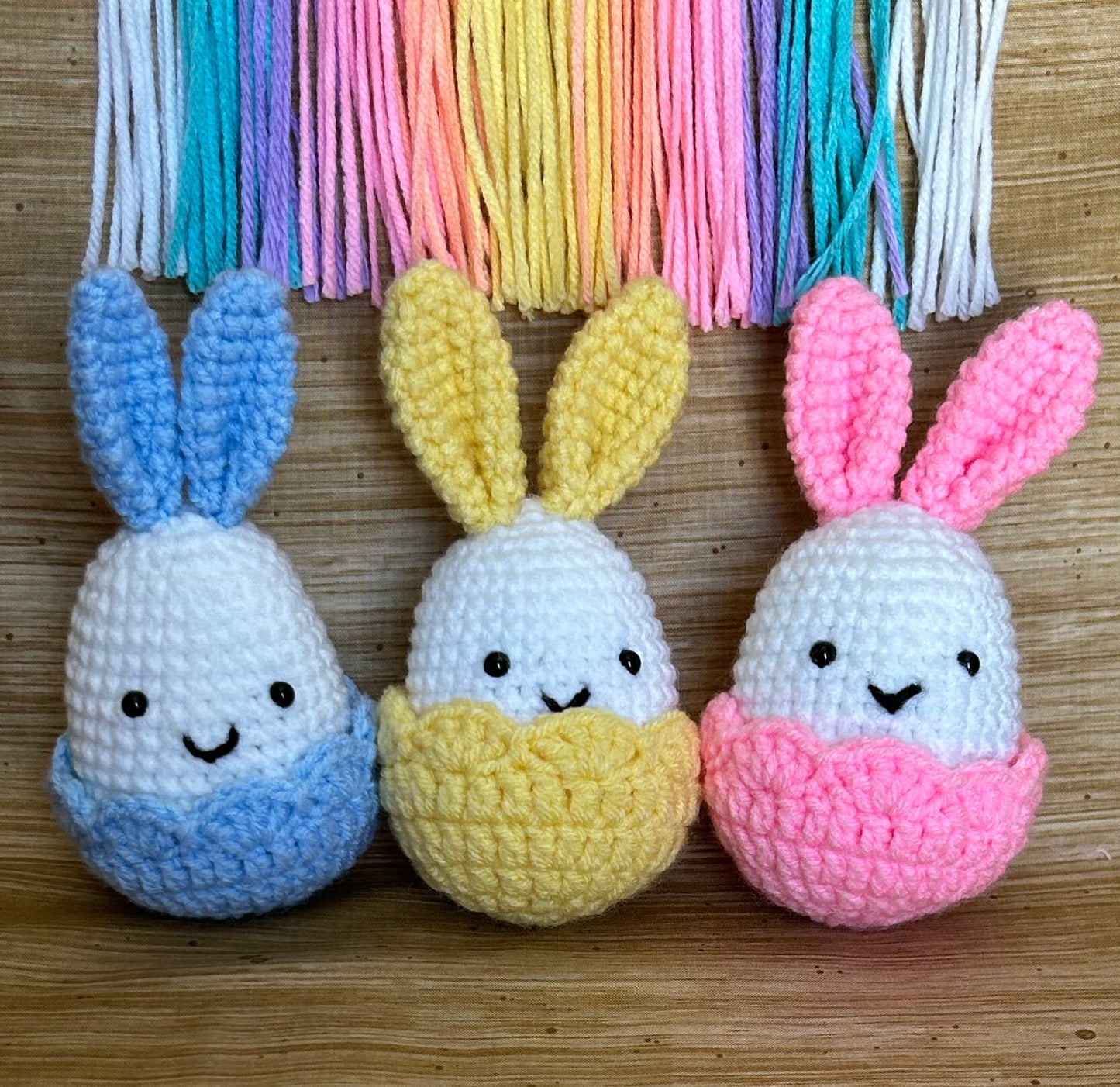 Pink Easter Eggs - Crochet