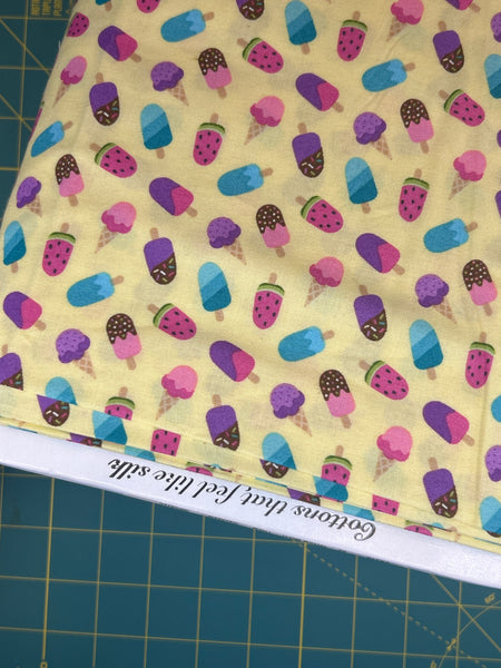 Yellow Ice Cream Fabric