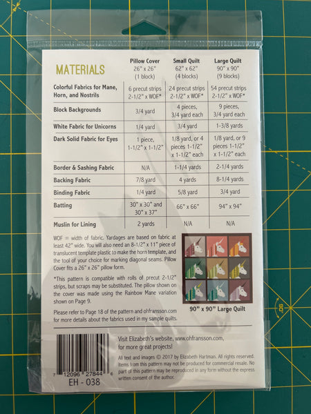 Lisa the Unicorn a Pattern by Elizabeth Hartman