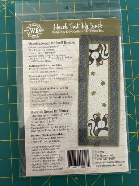 Table topper Pattern, Little quilts March Just my Lunch