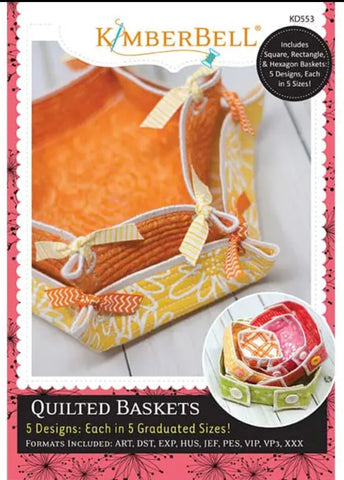 Quilted Baskets Embroidery Designs KD553