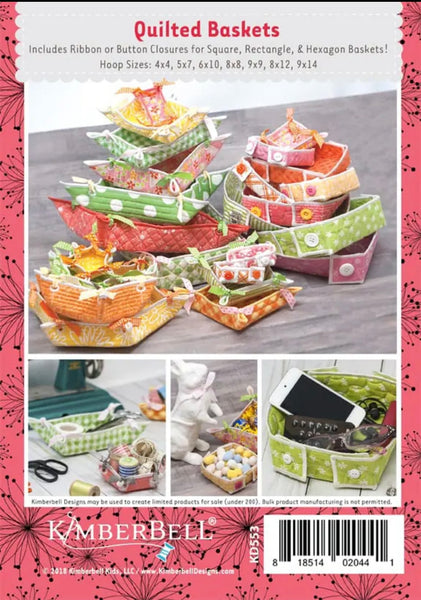 Quilted Baskets Embroidery Designs KD553