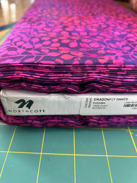 Dragonfly Dance Fuchsia Fabric
