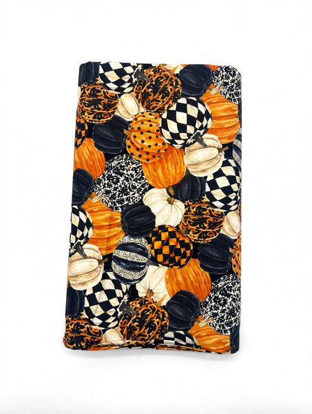 Multi Pumpkin fabric by Norhcott