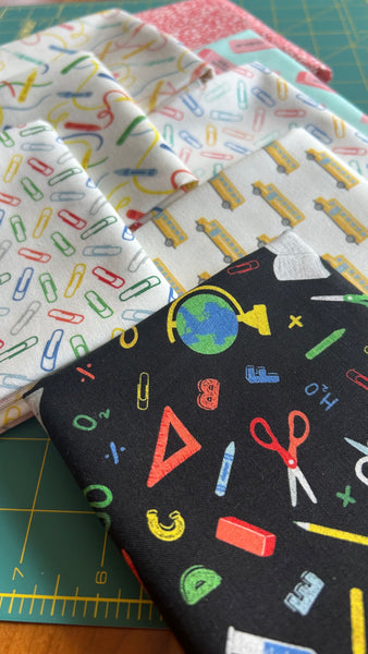 Back to School Fat quarter bundle FQ118