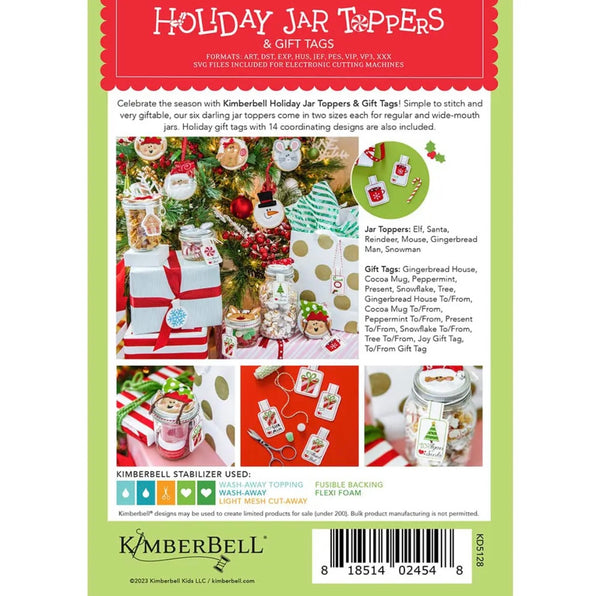 Holiday Jar Toppers KD5128