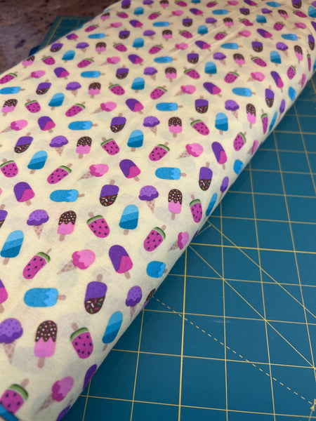 Yellow Ice Cream Fabric