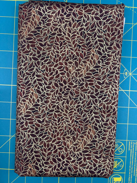 Metallic Leaves Fabric Bundle