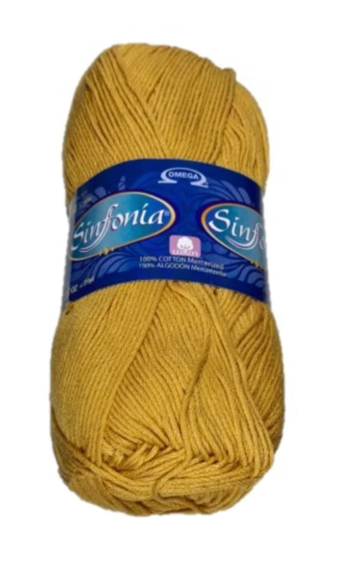 Sinfonia -  Oro - Cotton Yarn - 100% Mercerized Cotton - Amigurumi Yarn