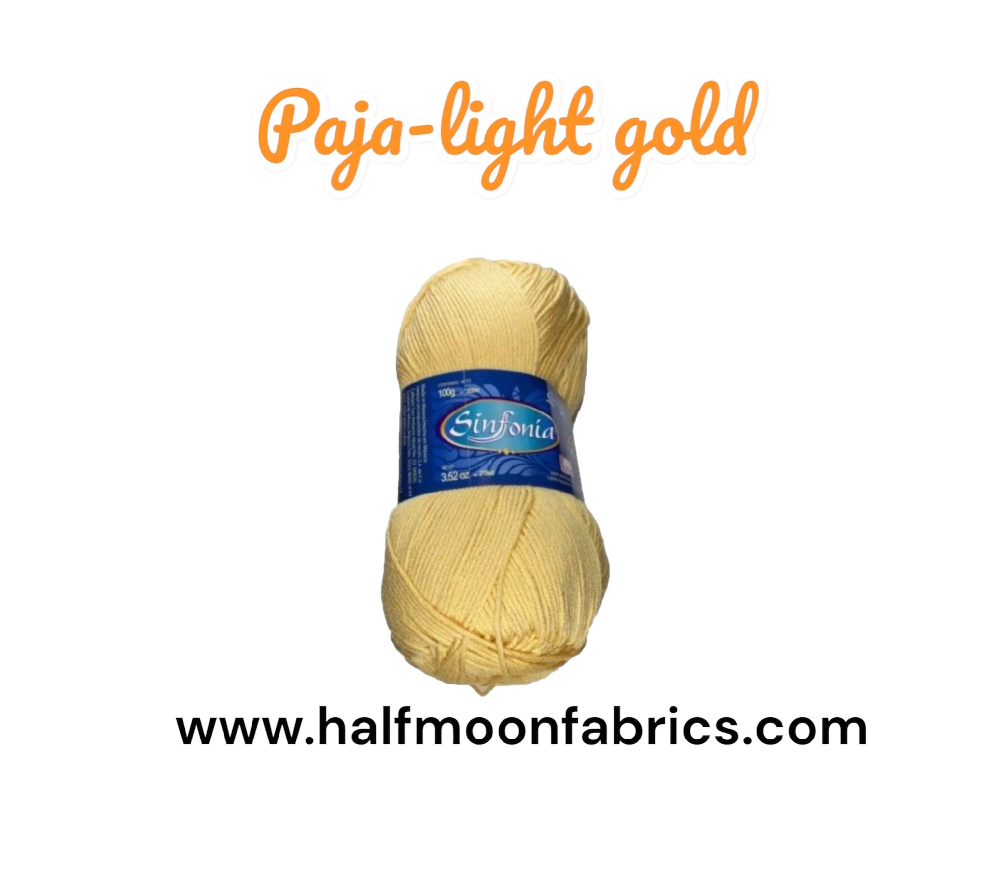 Sinfonia -  Paja - Cotton Yarn - 100% Mercerized Cotton - Amigurumi Yarn
