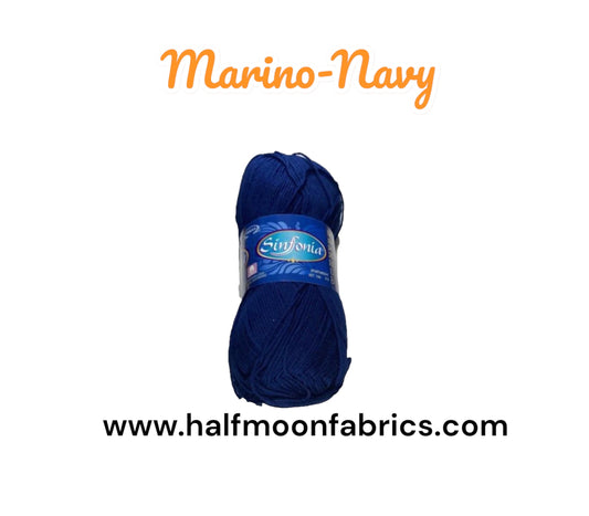 Sinfonia - Marino - Cotton Yarn - 100% Mercerized Cotton - Amigurumi Yarn