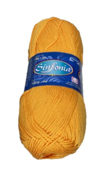 Sinfonia -  Calabaza - Cotton Yarn - 100% Mercerized Cotton - Amigurumi Yarn