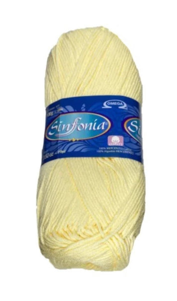 Sinfonia - Amarillo Bebe - Cotton Yarn - 100% Mercerized Cotton - Amigurumi Yarn