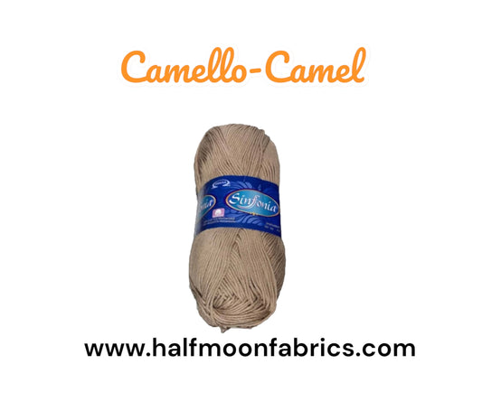 Sinfonia -  Camel - Cotton Yarn - 100% Mercerized Cotton - Amigurumi Yarn