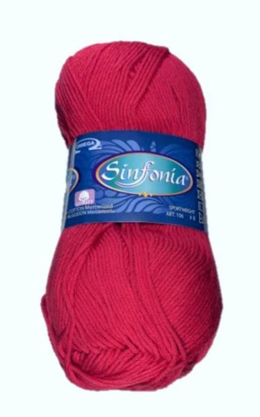 Sinfonia - Fresa - Cotton Yarn - 100% Mercerized Cotton - Amigurumi Yarn