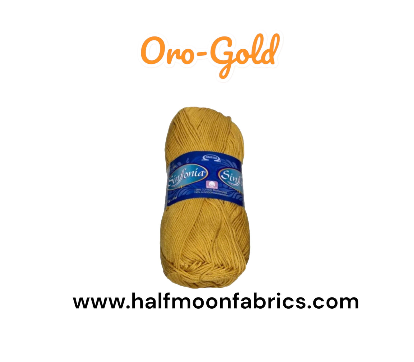 Sinfonia -  Oro - Cotton Yarn - 100% Mercerized Cotton - Amigurumi Yarn