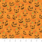 Orange Halloween Fabric - Gnomes Night Out - Pumpkin Fabric