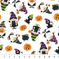 Halloween Fabric - Gnomes Night Out - White Multi Fabric