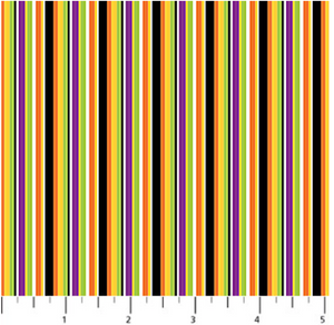 Halloween Fabric - Gnomes Night Out - Stripe Halloween Fabric