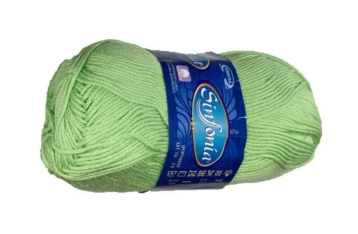 Sinfonia - Pistacho - Cotton Yarn - 100% Mercerized Cotton - Amigurumi Yarn