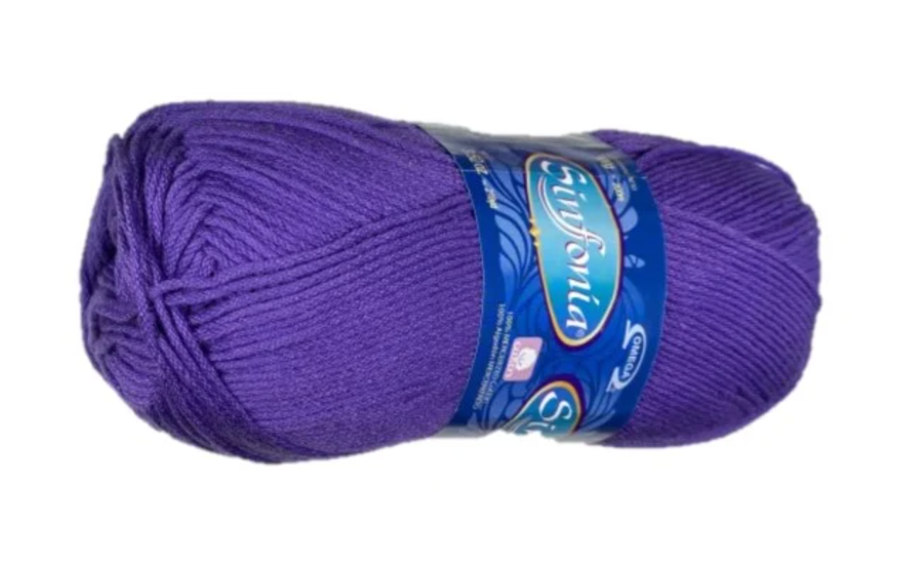 Sinfonia - Morado - Cotton Yarn - 100% Mercerized Cotton - Amigurumi Yarn