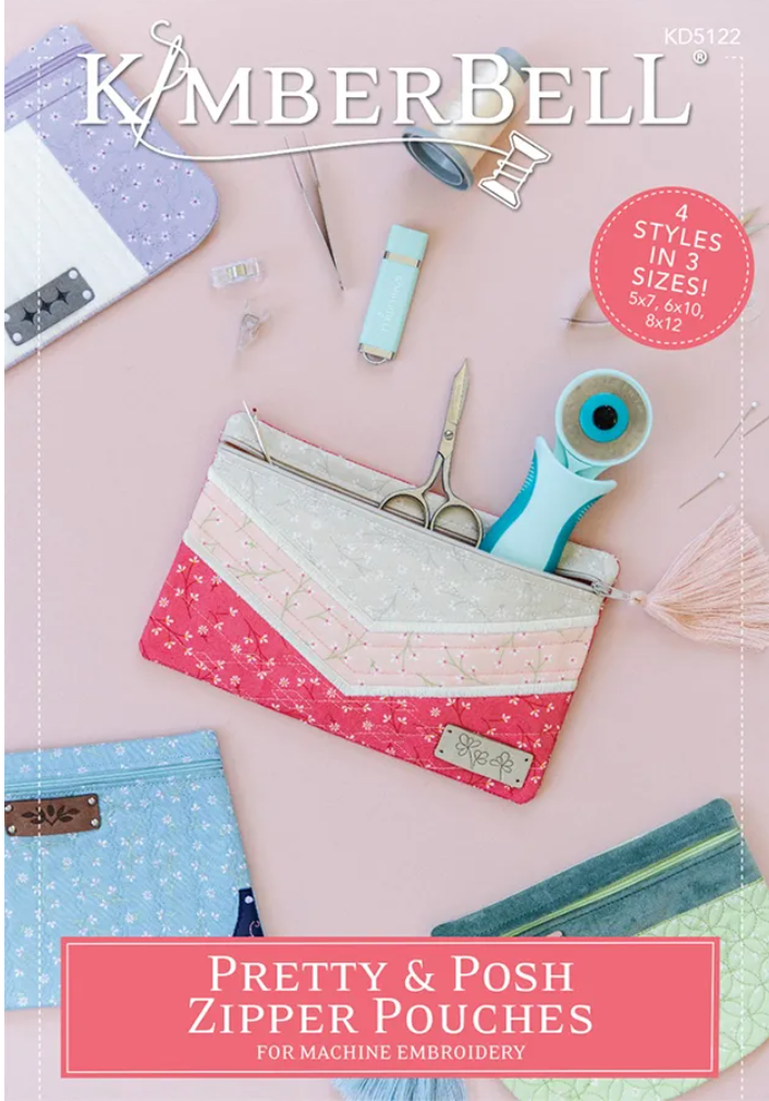Pretty & Posh Zipper Pouches Embroidery CD