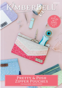Pretty & Posh Zipper Pouches Embroidery CD