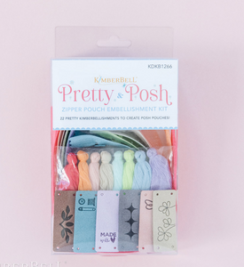 Pretty & Posh Zipper Pouches Embellishment Kit