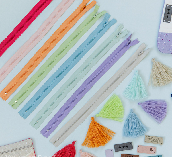 Pretty & Posh Zipper Pouches Embellishment Kit