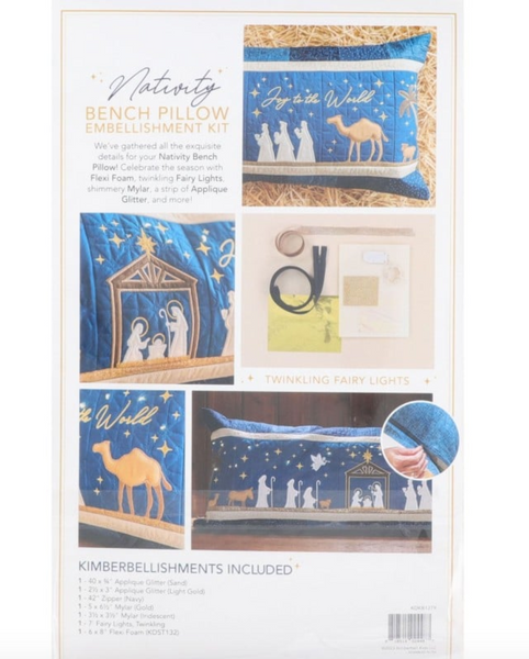 Nativity Bench Pillow Embellishment Kit