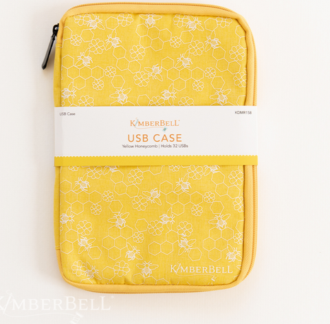 USB Case, Yellow Honeycomb