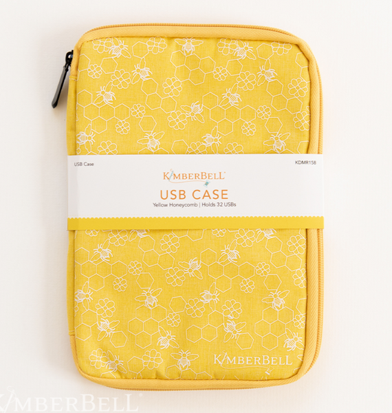 USB Case, Yellow Honeycomb