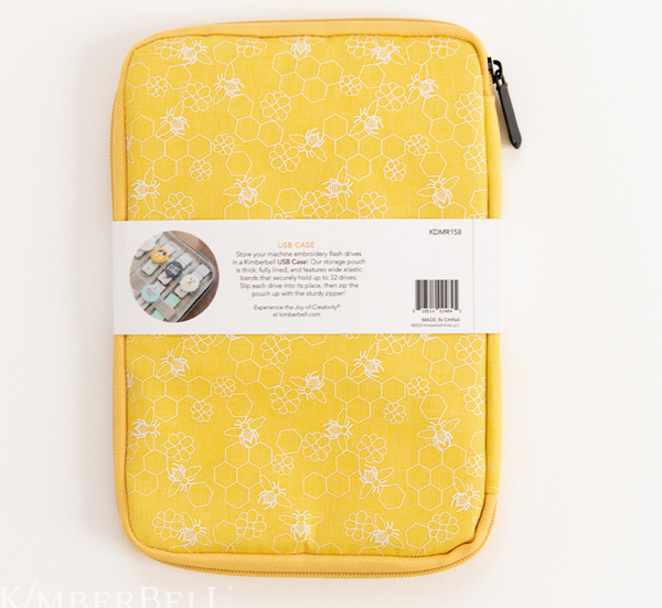 USB Case, Yellow Honeycomb