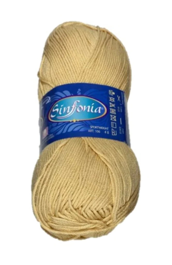 Sinfonia - Trigo - Cotton Yarn - 100% Mercerized Cotton - Amigurumi Yarn