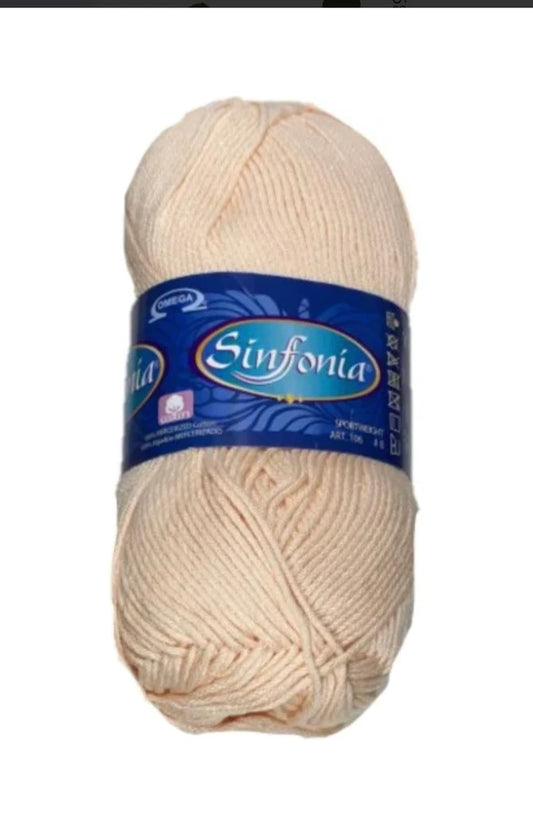 Sinfonia - Carne - Cotton Yarn - 100% Mercerized Cotton - Amigurumi Yarn
