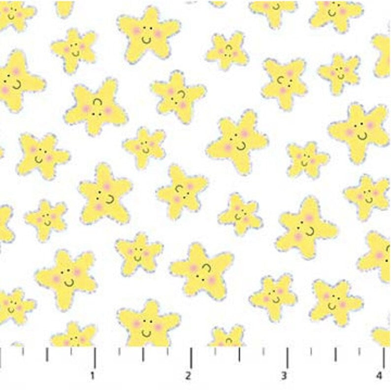 Glitter Stars Fabric- Northcott Fabric
