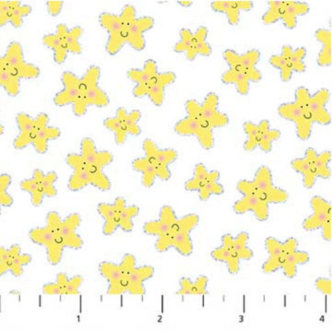 Glitter Stars Fabric- Northcott Fabric