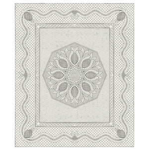 Pre-printed Whole cloth Quilt Top