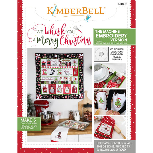 We whisk you a Merry Christmas Embroidery CD