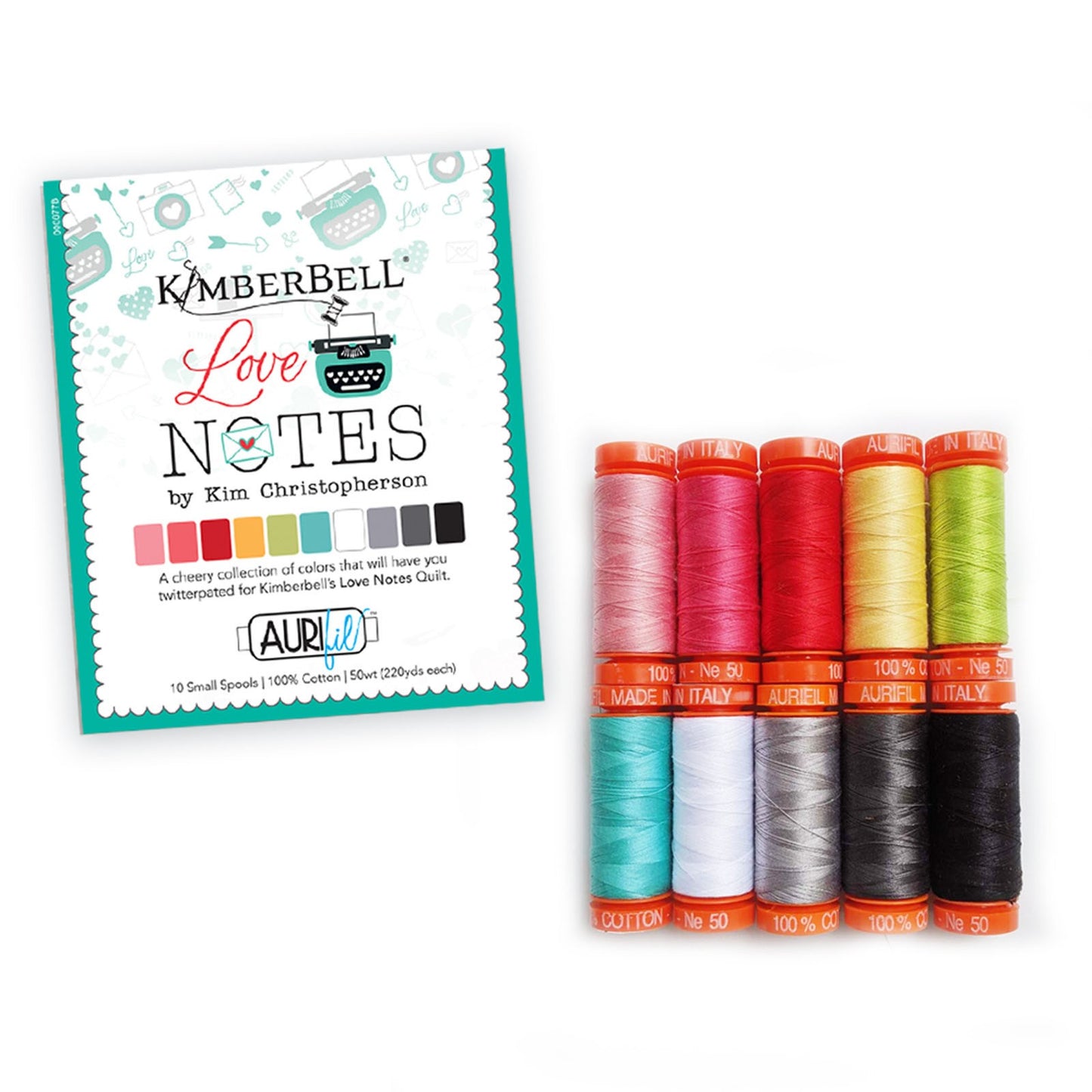 Love Notes Aurifil thread set.