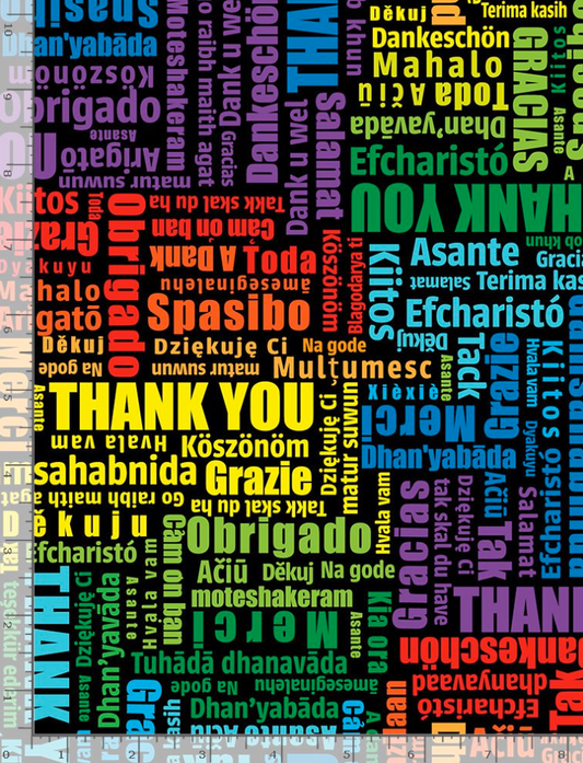 THANK YOU WORDS MULTILINGUAL